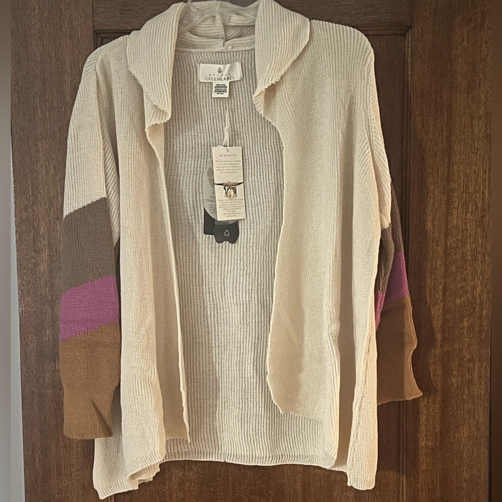 NEW QUAGGA GREEN LABEL COLORBLOCK CARDIGAN